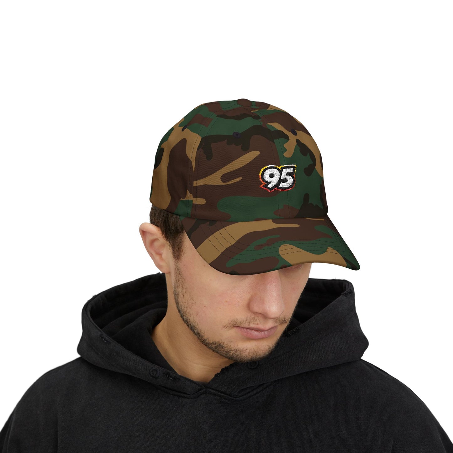 Classic Dad Cap with Retro 95 Logo - Casual Everyday Hat for Stylish Men