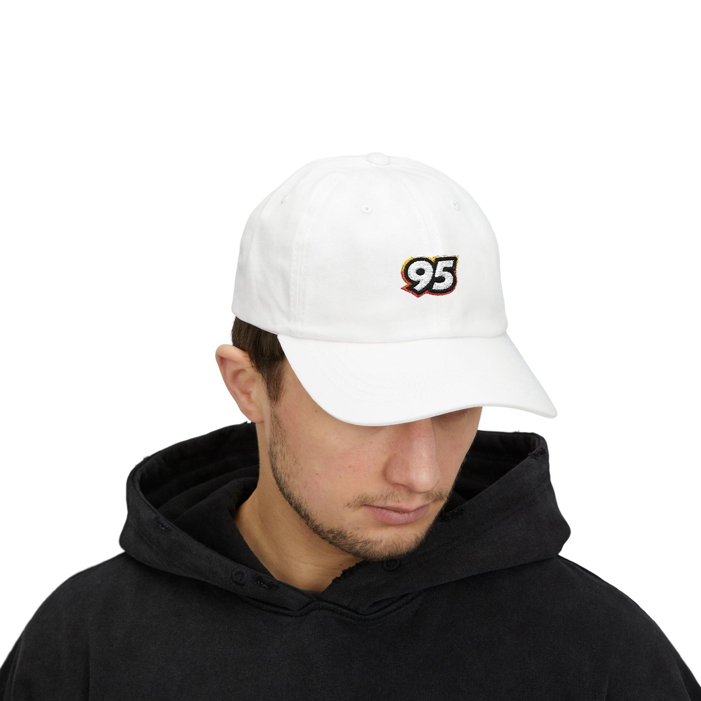 Classic Dad Cap with Retro 95 Logo - Casual Everyday Hat for Stylish Men