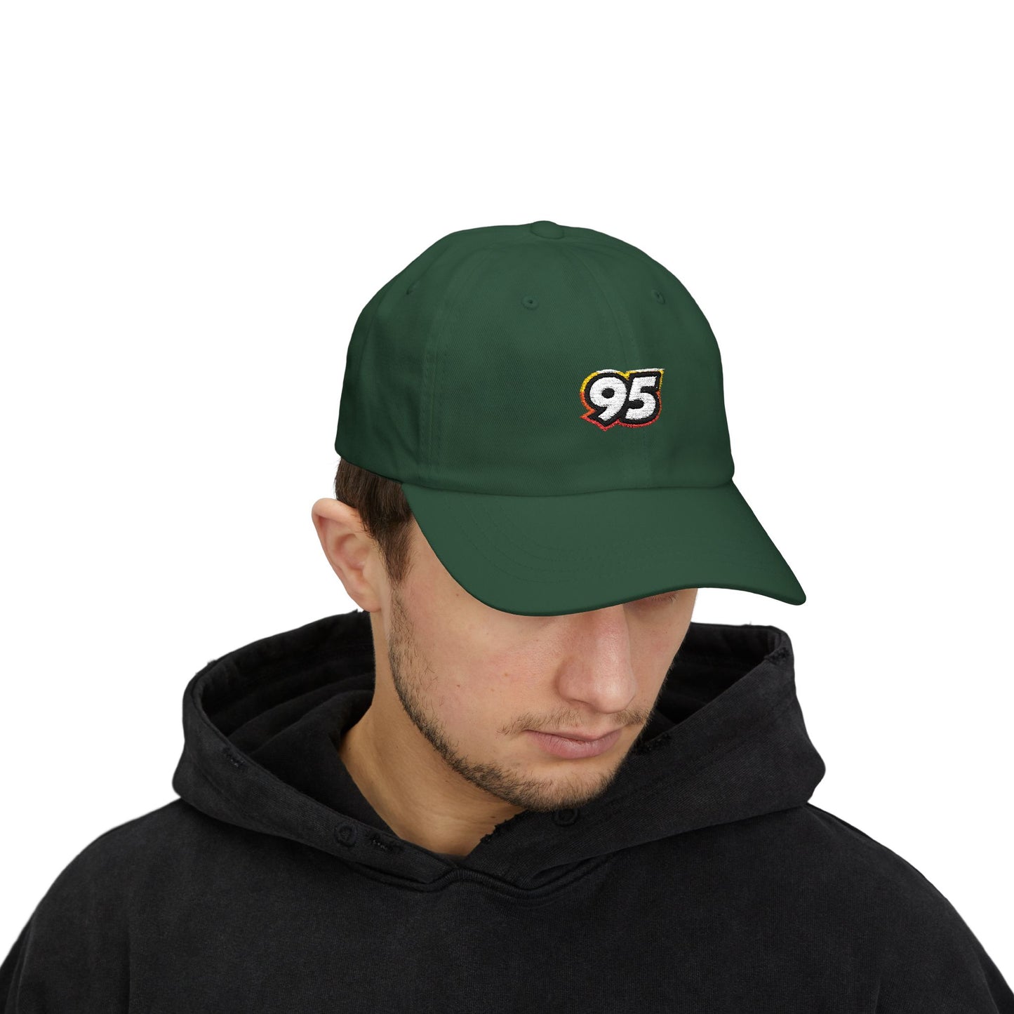 Classic Dad Cap with Retro 95 Logo - Casual Everyday Hat for Stylish Men