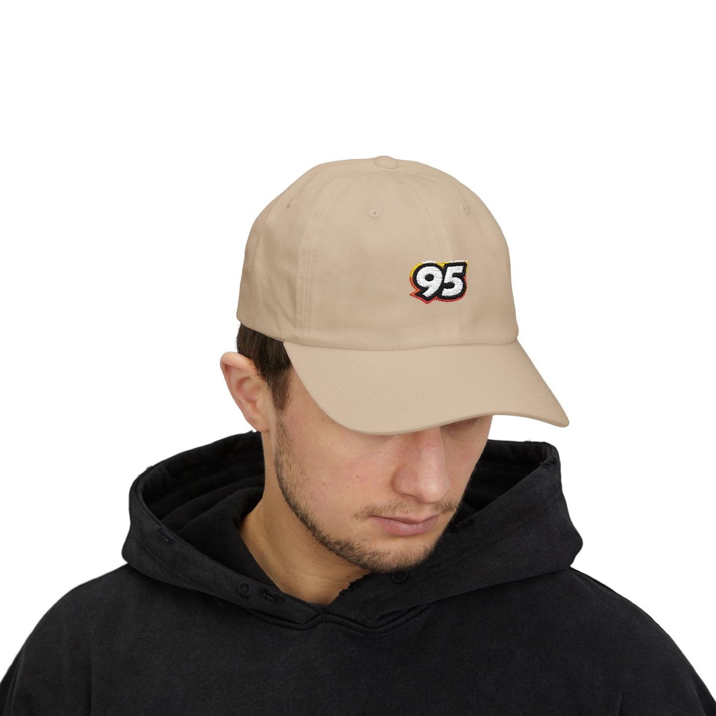 Classic Dad Cap with Retro 95 Logo - Casual Everyday Hat for Stylish Men
