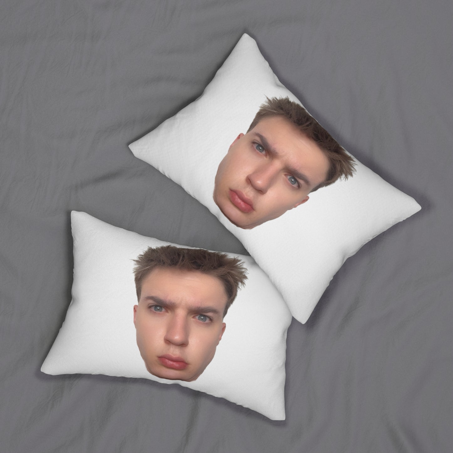 Funny Face Lumbar Pillow - Unique Home Décor for Laughs