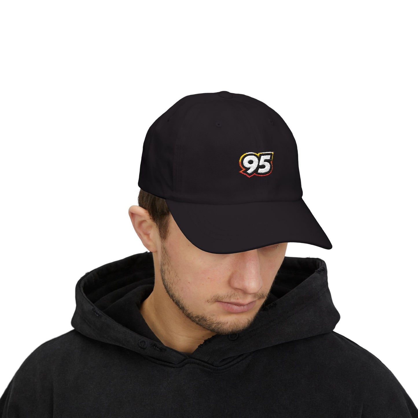 Classic Dad Cap with Retro 95 Logo - Casual Everyday Hat for Stylish Men