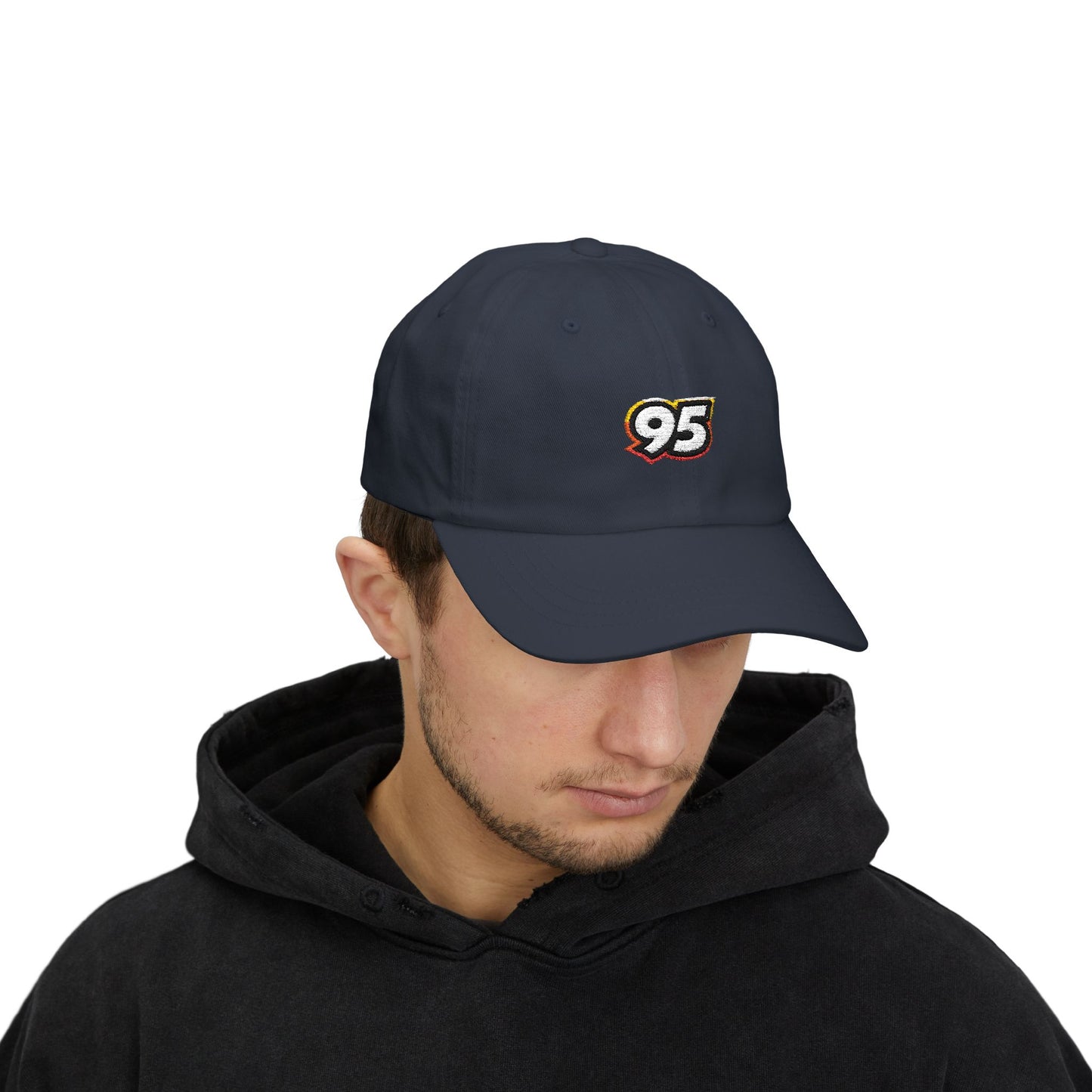Classic Dad Cap with Retro 95 Logo - Casual Everyday Hat for Stylish Men